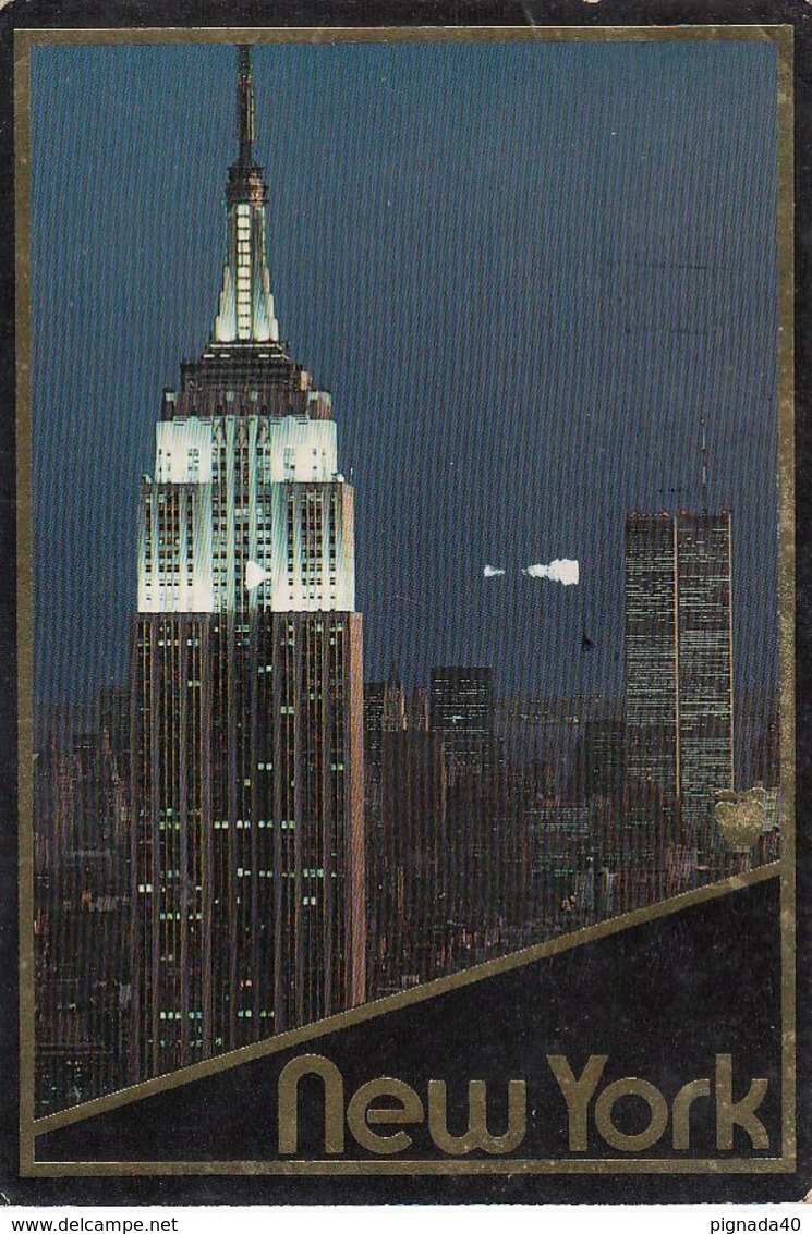 Cp , ETATS-UNIS , NEW YORK CITY , The Empire State Building Opened En 1931 , It Rises 1472 Feet Into The Night Sky - Empire State Building