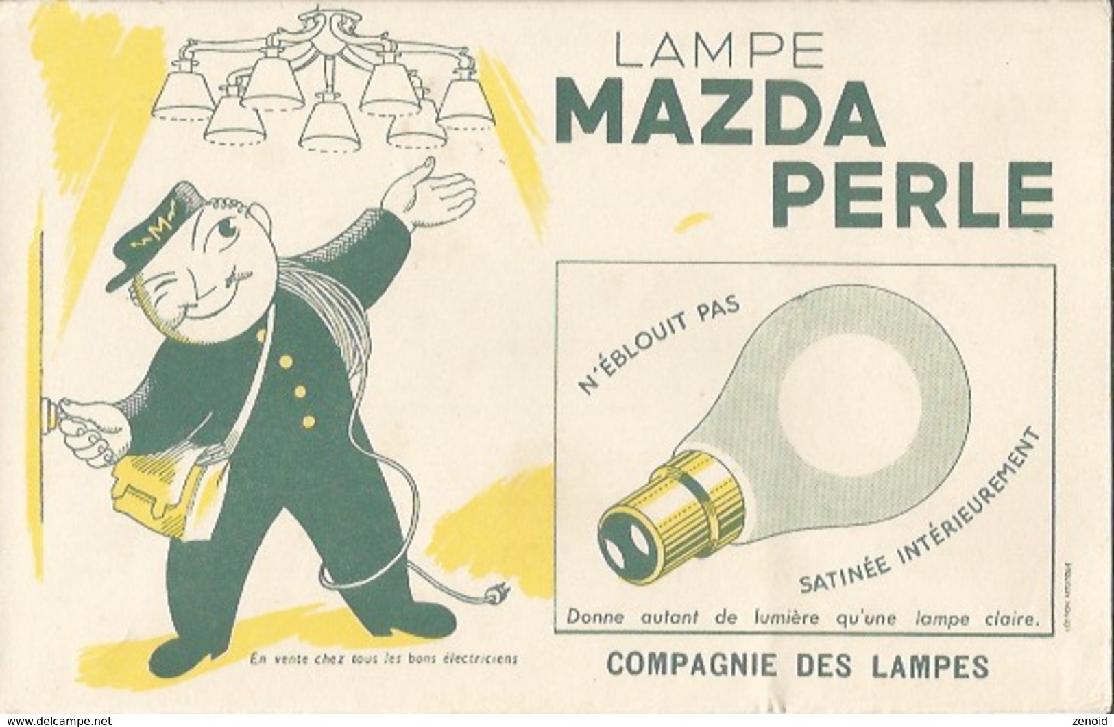 Buvard Lampe Mazda Perle - Electricité & Gaz