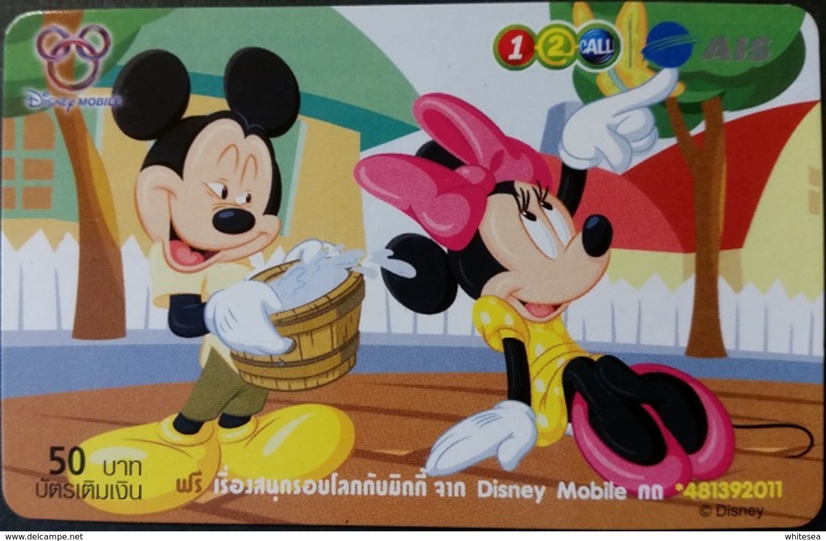 Mobilecard Thailand - 12Call/AIS  - Disney - Mickey & Minnie (9) - Thaïland