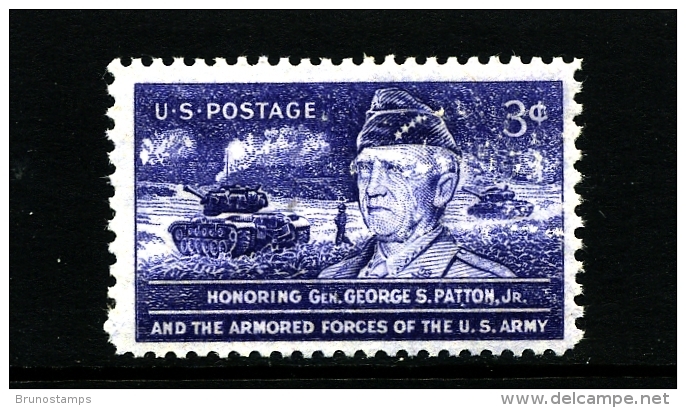 UNITED STATES/USA - 1953  HONORING GEN. PATTON  MINT NH - Nuovi