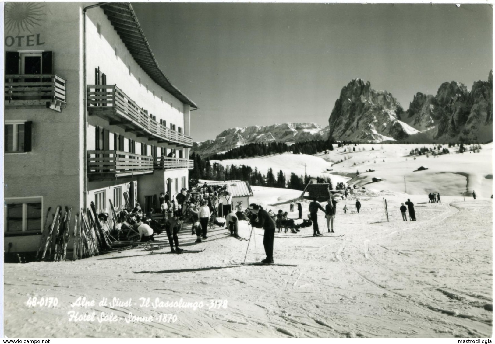 ALPE DI SIUSI  BOLZANO  Il Sassolungo  Dolomiti  Hotel Sole-Sonne  Sci  Ski - Bolzano