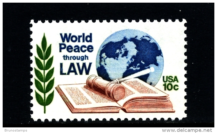 UNITED STATES/USA - 1975  WORLD PEACE  MINT NH - Nuovi