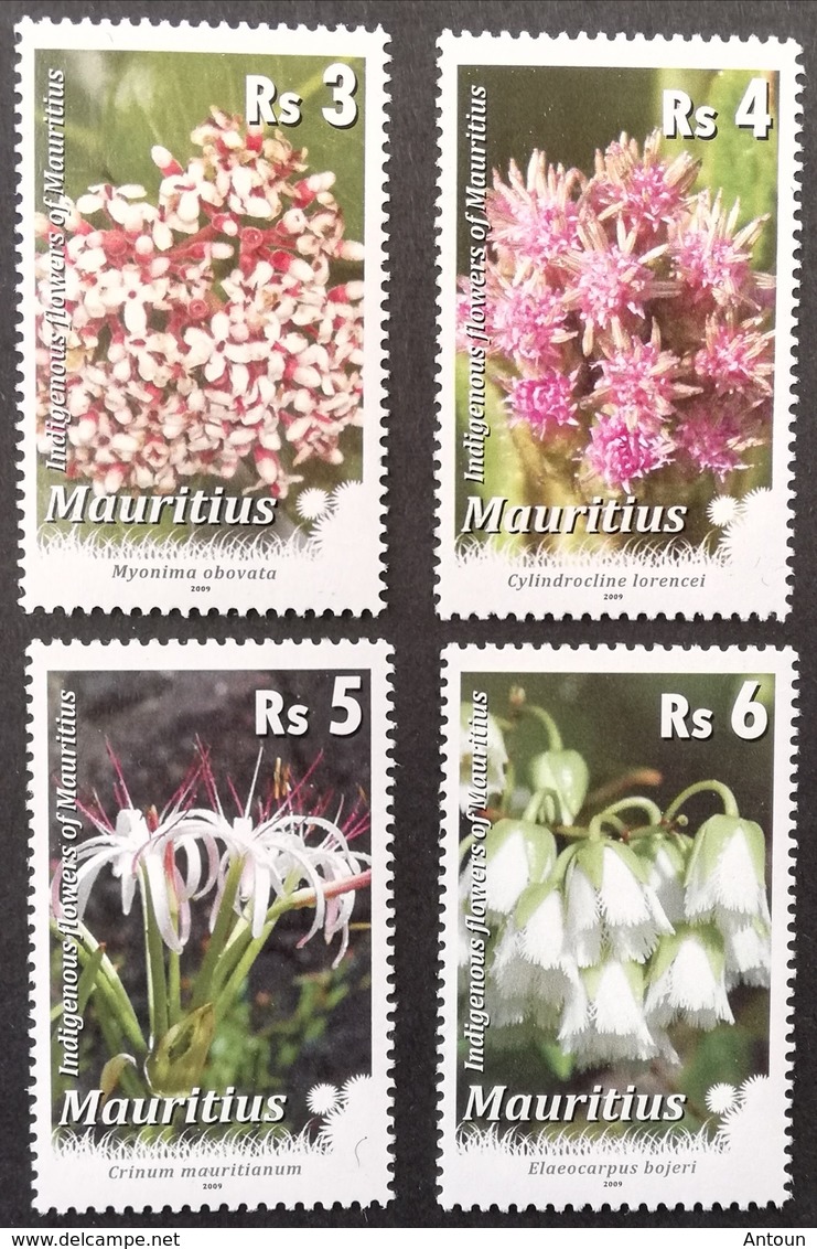 MAURITIUS 2009 Flowers LOT - Mauritius (1968-...)