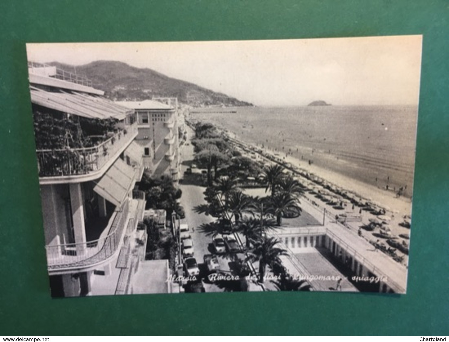 Cartolina Alassio - Riviera Dei Fiori. - Lungomare. - Spiaggia - 1930 Ca. - Genova