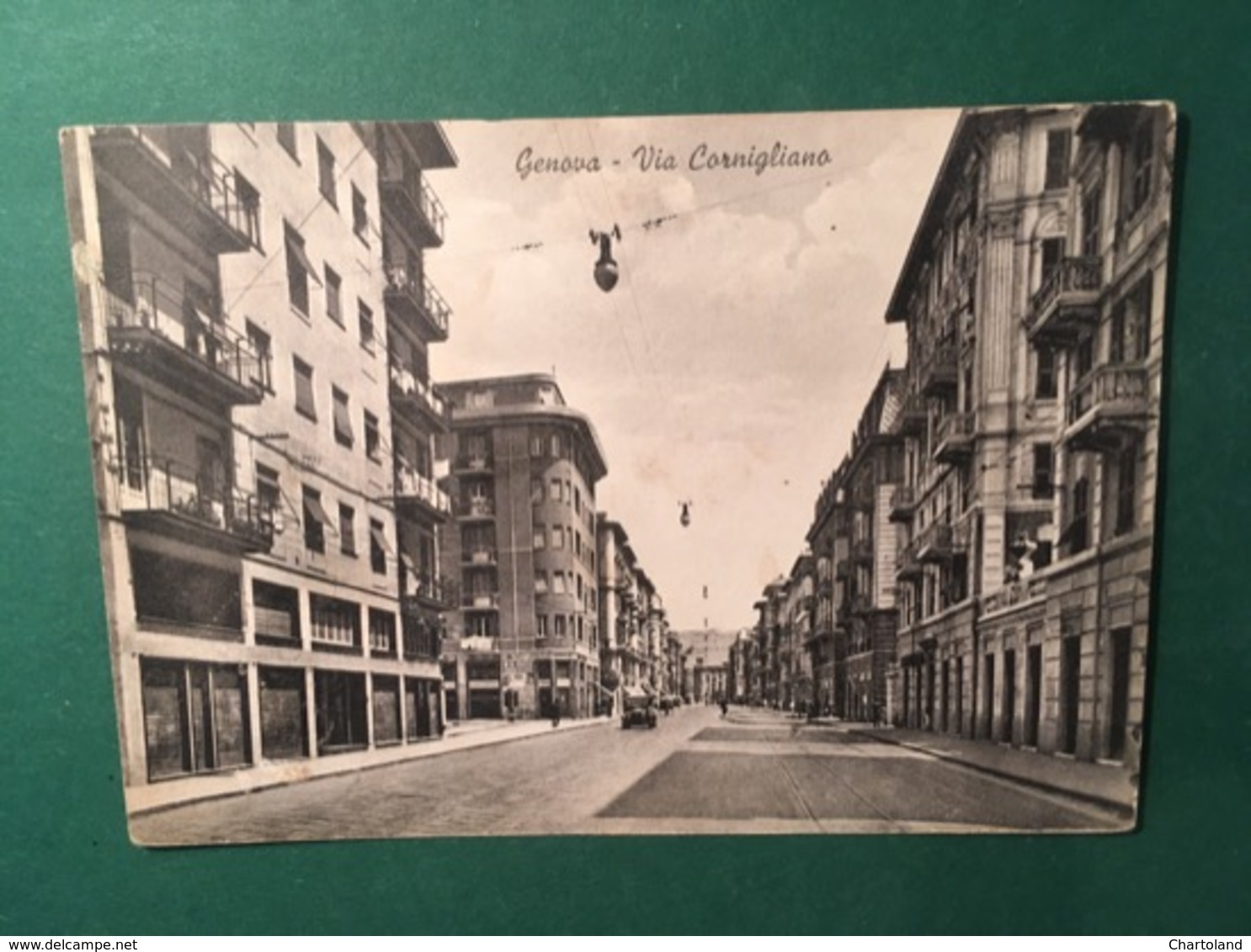 Cartolina Genova - Via Conigliano - 1939 - Genova