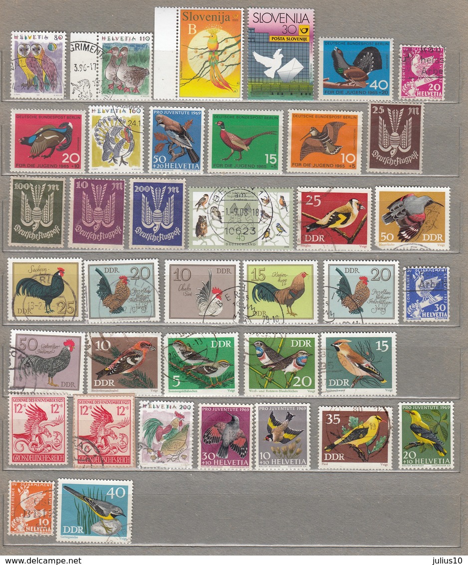 BIRDS Small Nice Stamps Lot #24589 - Collections, Lots & Séries