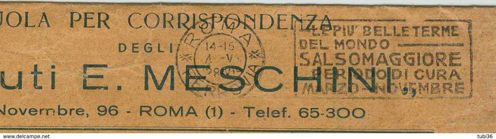 LEONI Cent.10,SU PLICO IN ABBONAMENTO POSTALE,SCUOLA CORRISPONDENZA,1928,A DESTINO RILEVATO STAMPA ADDEBITO, CARAMANICO - Storia Postale