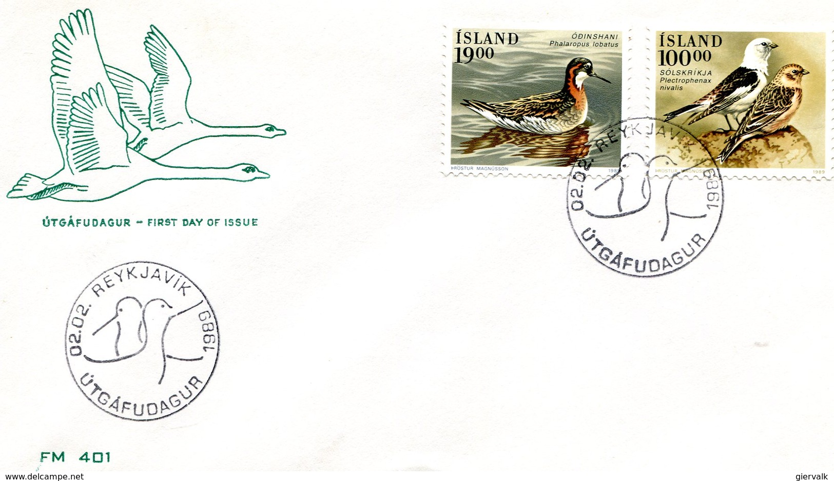 ICELAND 1989 FDC With BIRDS.BARGAIN.!! - Andere & Zonder Classificatie