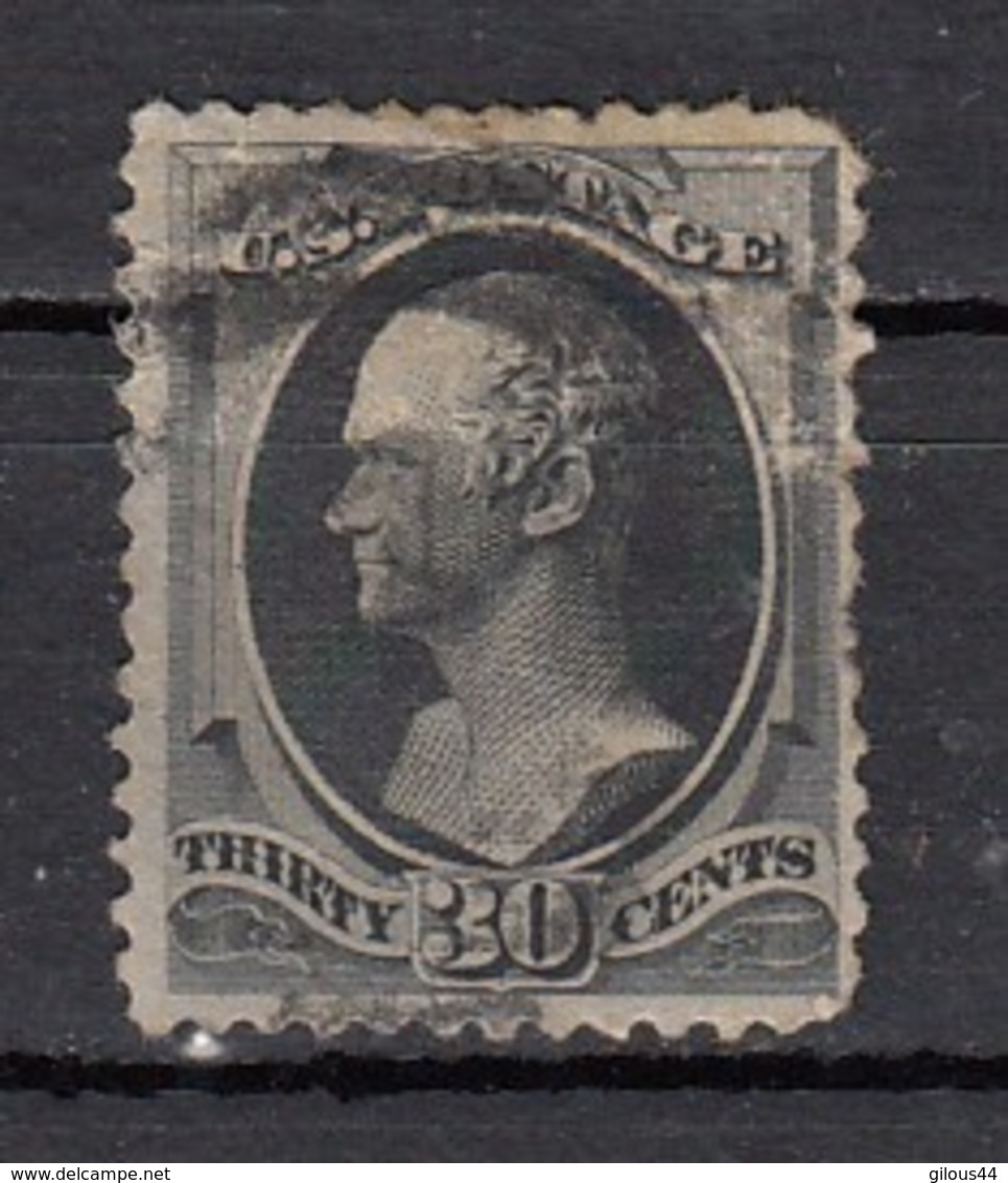 USA  Alexander Hamilton  30c Noir 1870 - Oblitérés