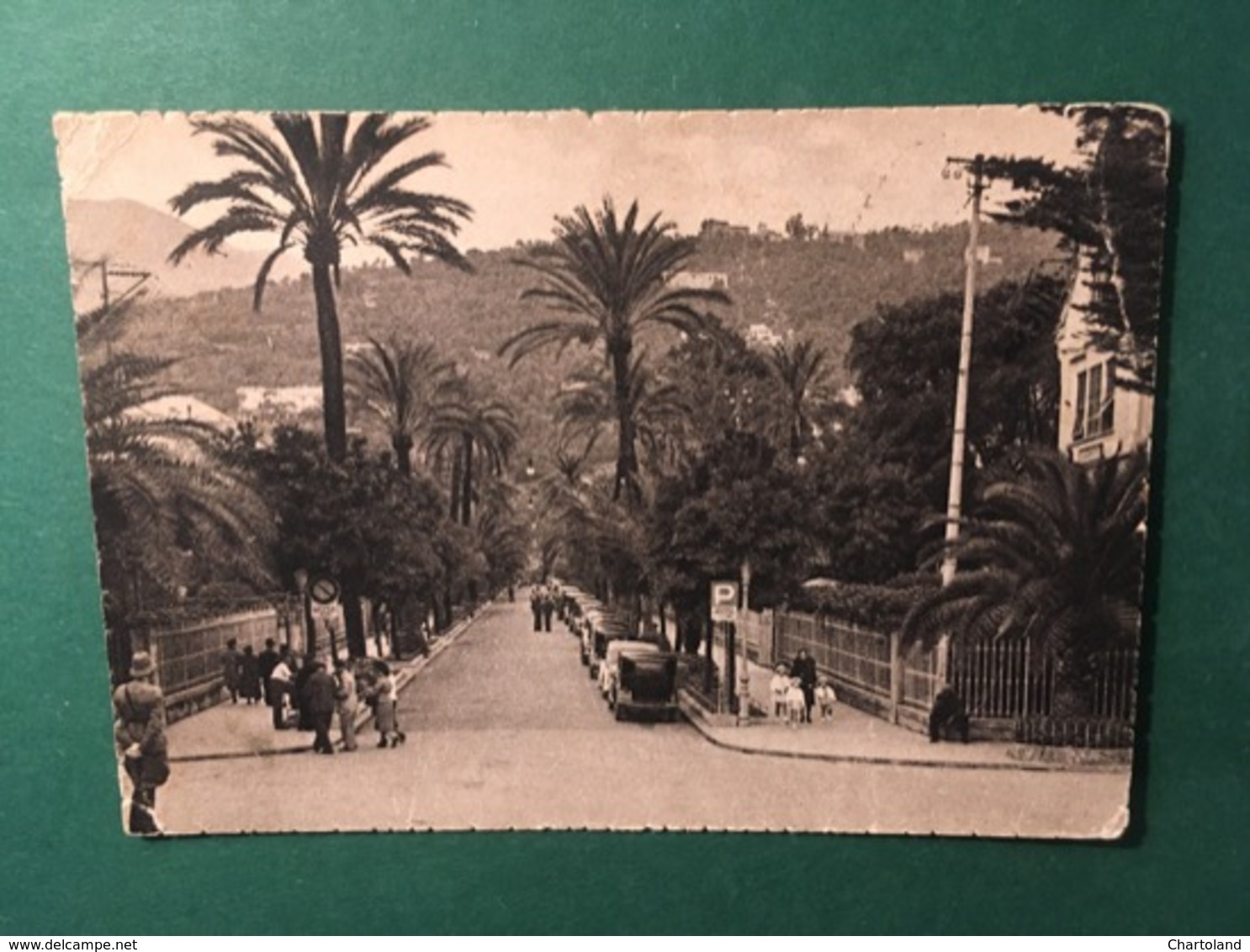 Cartolina Genova - Nervi - Viale Delle Palme  - 1941 - Genova