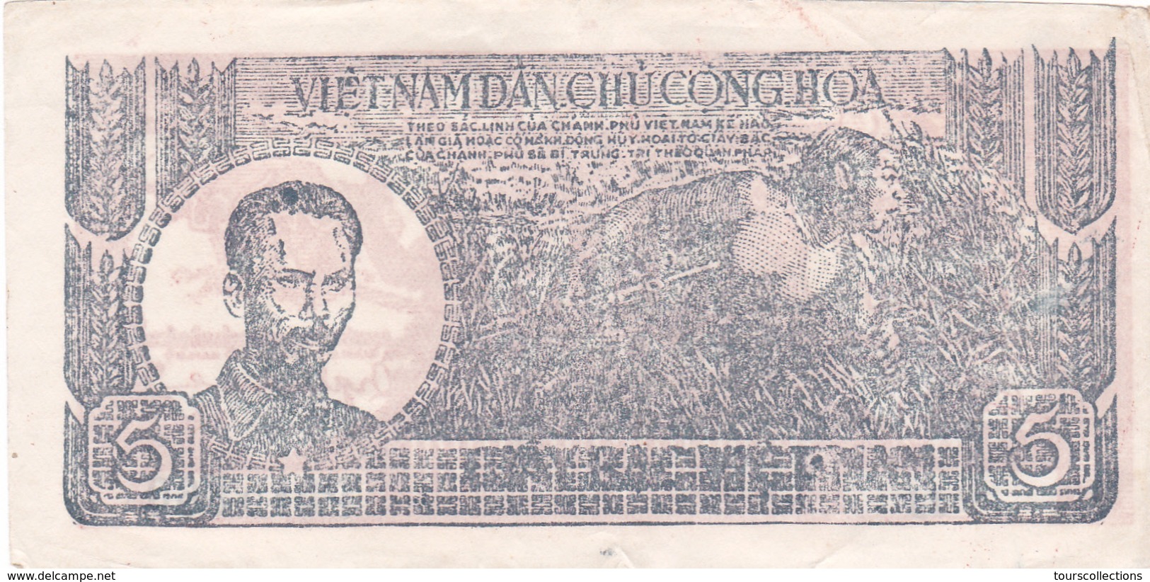 BILLET VIETNAM 5 DONG De 1948 @ PICK 17 - Viêt-Nam