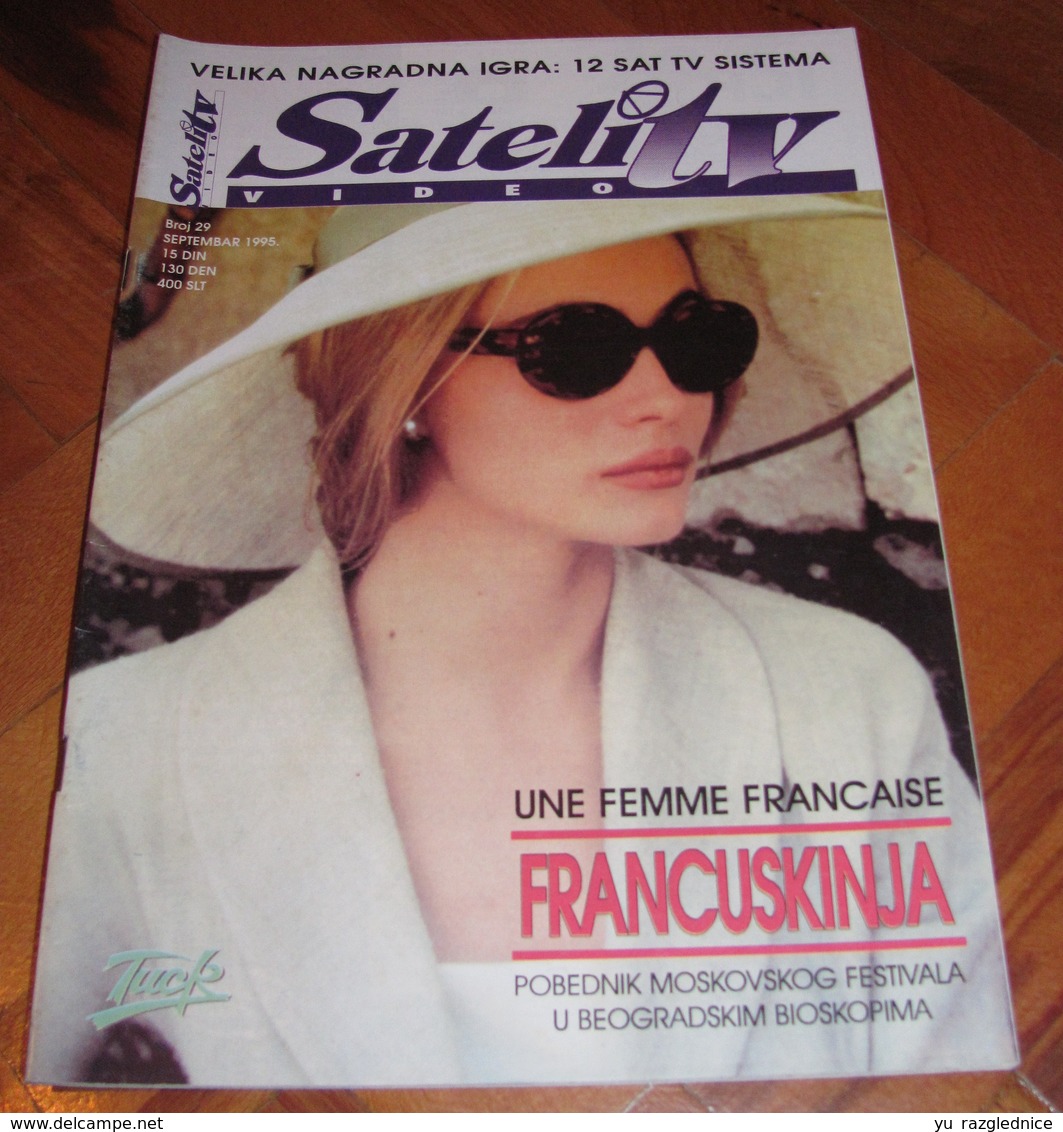 Emmanuelle Beart - SATELIT TV Serbian September 1995 VERY RARE - Magazines