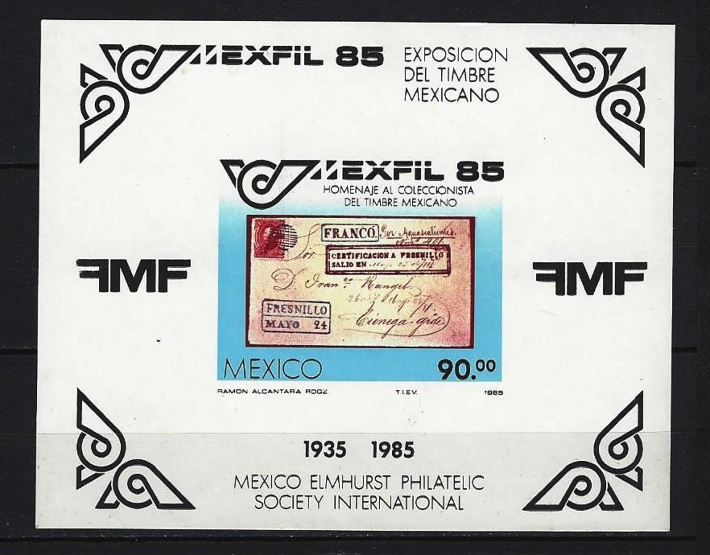MEXIKO - Blöcke Mi-Nr. 28 - Briefmarkenausstellung MEXFIL ’85  Postfrisch - Mexiko