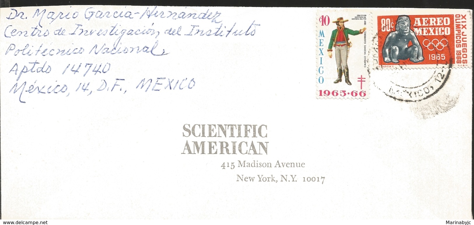 J) 1965 MEXICO, XIX OLYMPIC GAMES, TB SEALS, COLLECTION INSTITUTE OF MILITARY HISTORY, VICENTE GUERRERO, MULTIPLE STAMPS - Mexico