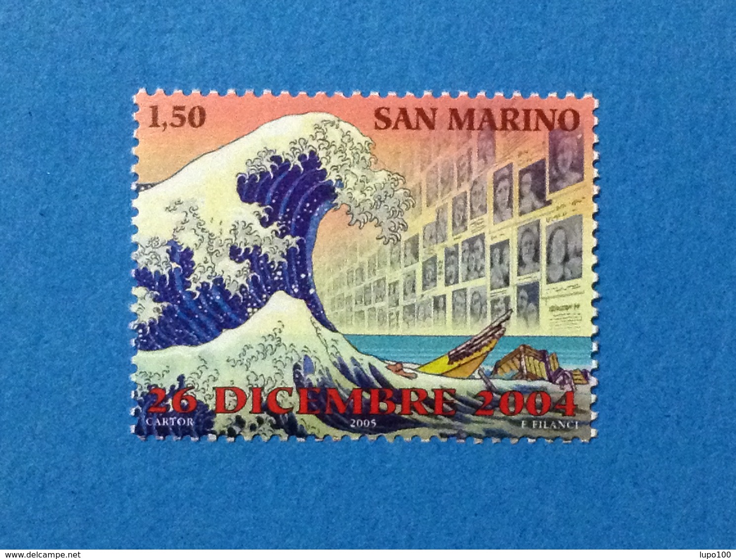 2005 SAN MARINO FRANCOBOLLO NUOVO STAMP NEW MNH** - Tsunami 2004 - - Nuovi