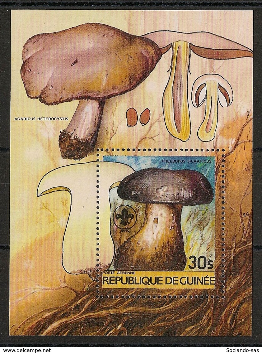 Guinée - 1984 - Bloc Feuillet BF N°Yv. 49 - Champignon - Neuf Luxe ** / MNH / Postfrisch - Mushrooms