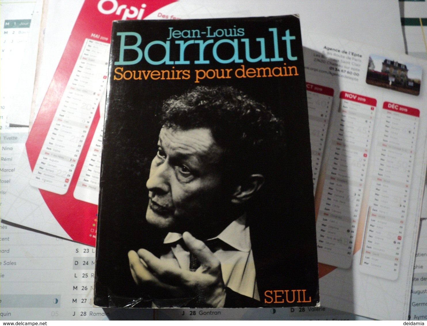 JEAN LOUIS BARRAULT. 1972. SOUVENIRS POUR DEMAIN. SEUIL BEAUREGARD / L ATELIER / DULLIN MON MAITRE / DECROUX / LE LIT D - Biographie