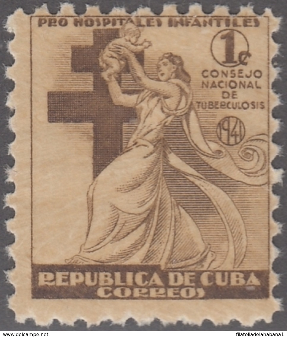 1941-169 CUBA REPUBLICA. 1941. MNH. Ed.4. SEMI POSTAL BENEFICENCIA PRO TUBERCULOSOS. - Prephilately