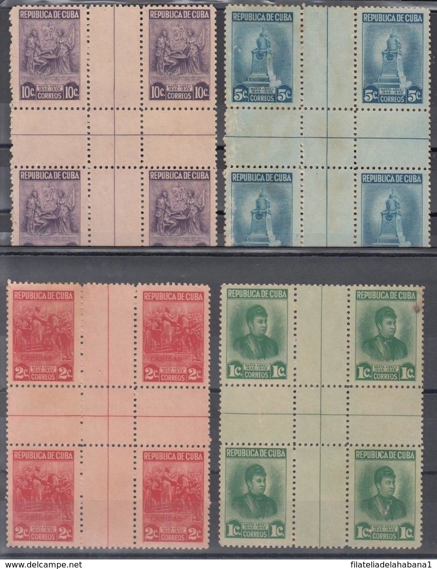 1947-205 CUBA REPUBLICA. 1946. Ed.397. 1-10c MARTA ABREU. CENTRO DE HOJA, CENTER OF SHEET. NO GUM. - Prephilately