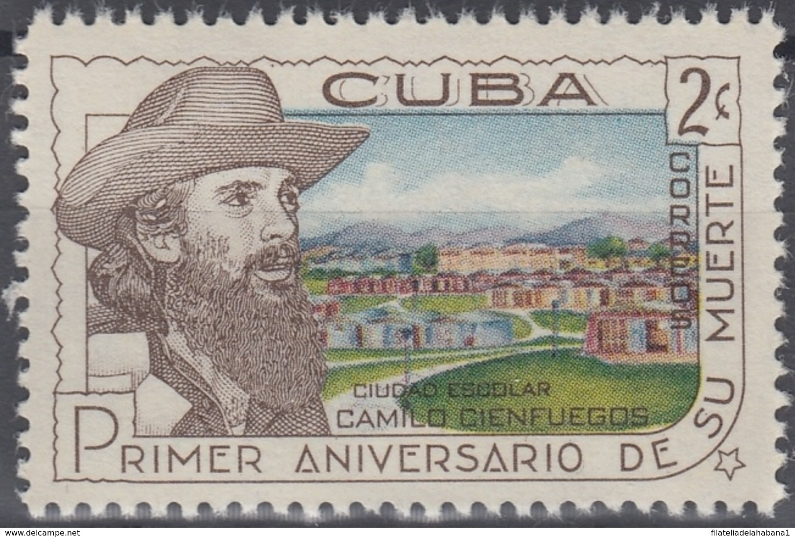 1960.273 CUBA. 1960. MNH. Ed.834. ANIVERSARIO DE CAMILO CIENFUEGOS - Prephilately