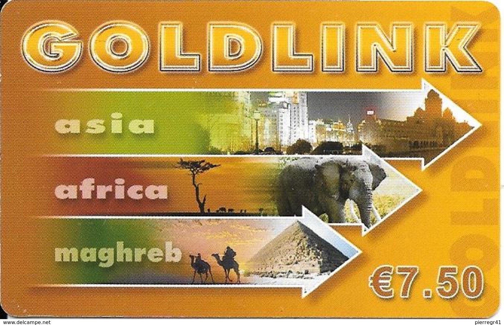 CARTE-PREPAYEE-7,5€-GOLDLINK-Exp 31/12/2009-GRATTE-TBE- - Autres & Non Classés