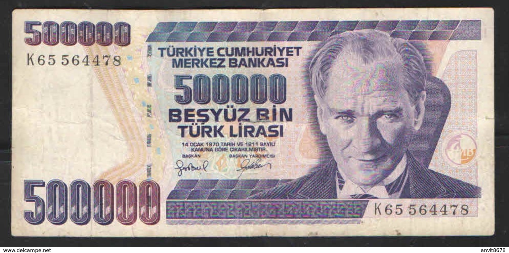 TURKEY 500000 1970 {1997} - Turquie