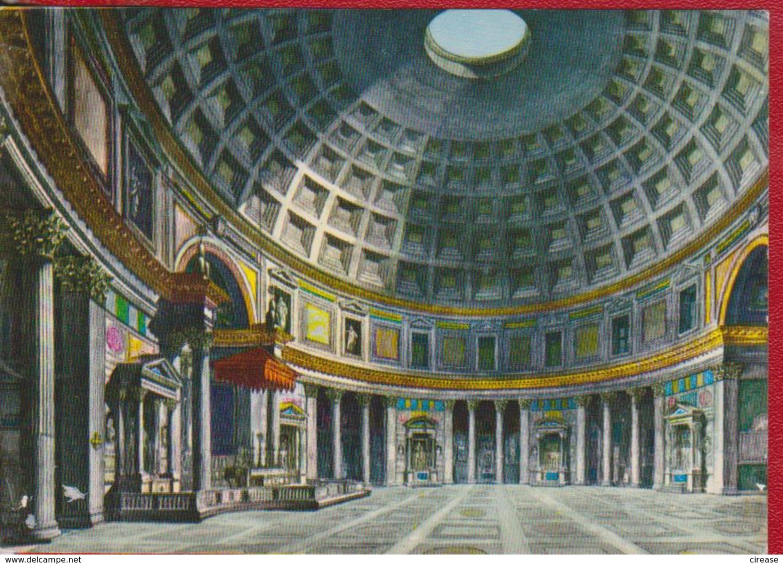 ROMA INTERIOR OF THE PANTHEON ITALY POSTCARD UNUSED - Panthéon