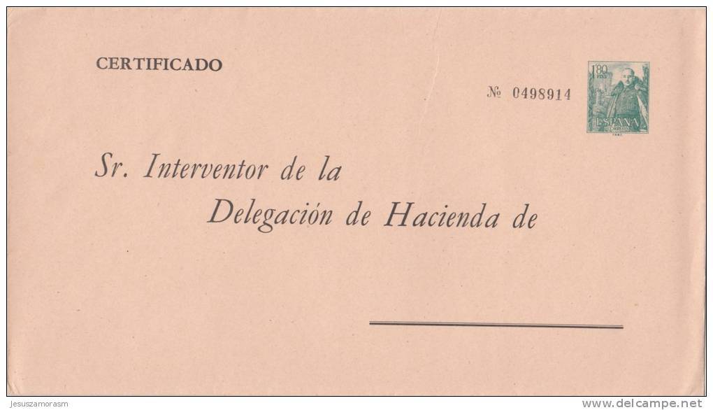 Sobre De La Administracion Publica Nº 6 Color Crema - 1931-....