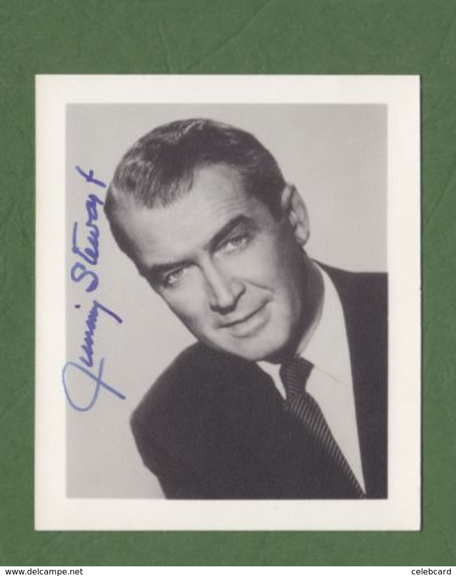 JAMES STEWART Original Signed Photo AUTOGRAPHE / AUTOGRAMM  8,5x10 Cm - Sonstige & Ohne Zuordnung