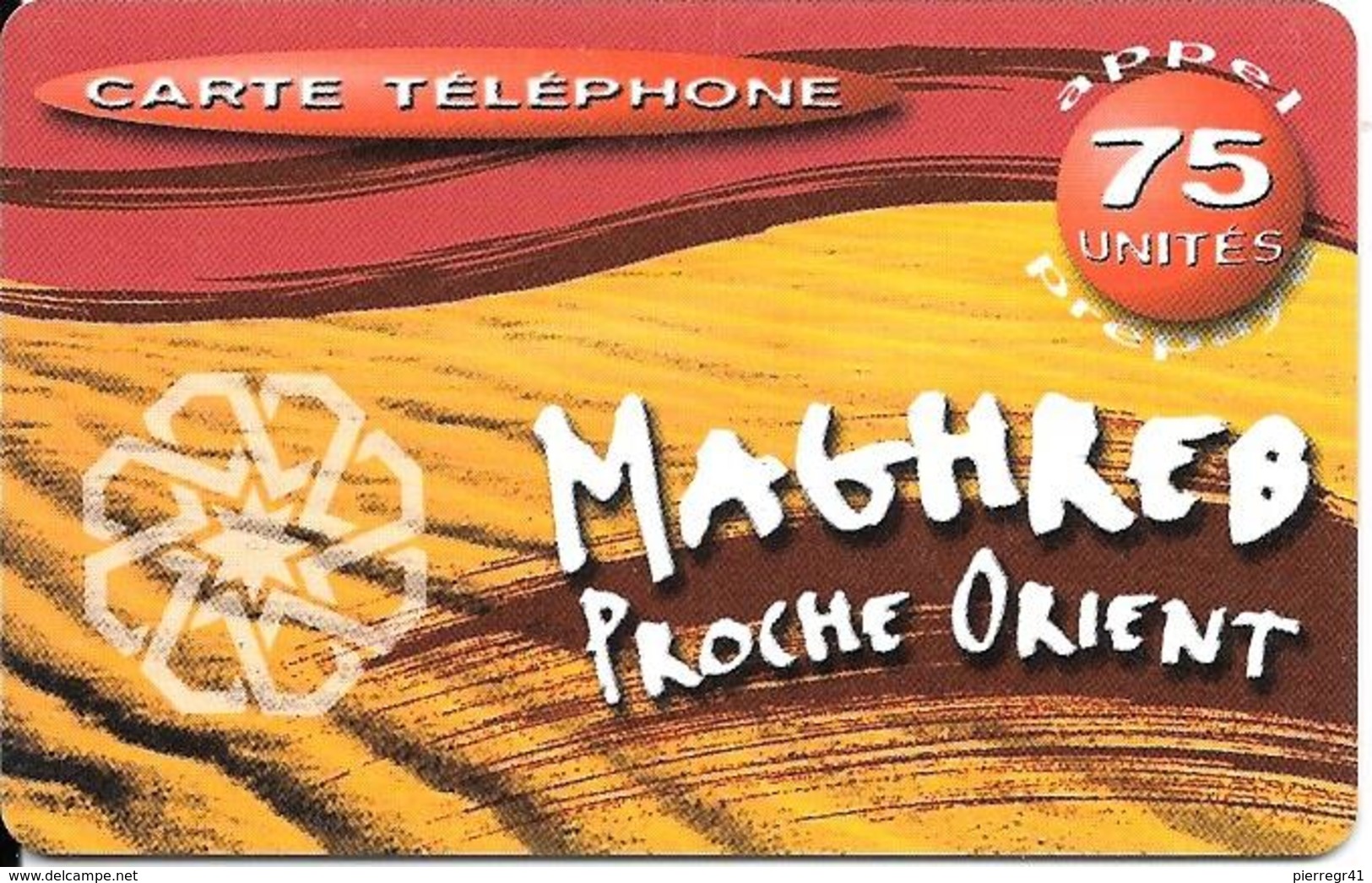 CARTE PREPAYEE-OMNICOM-50F-75 U-MAGHREB-PROCHE ORIENT-31/03/2002 -TBE - Autres & Non Classés