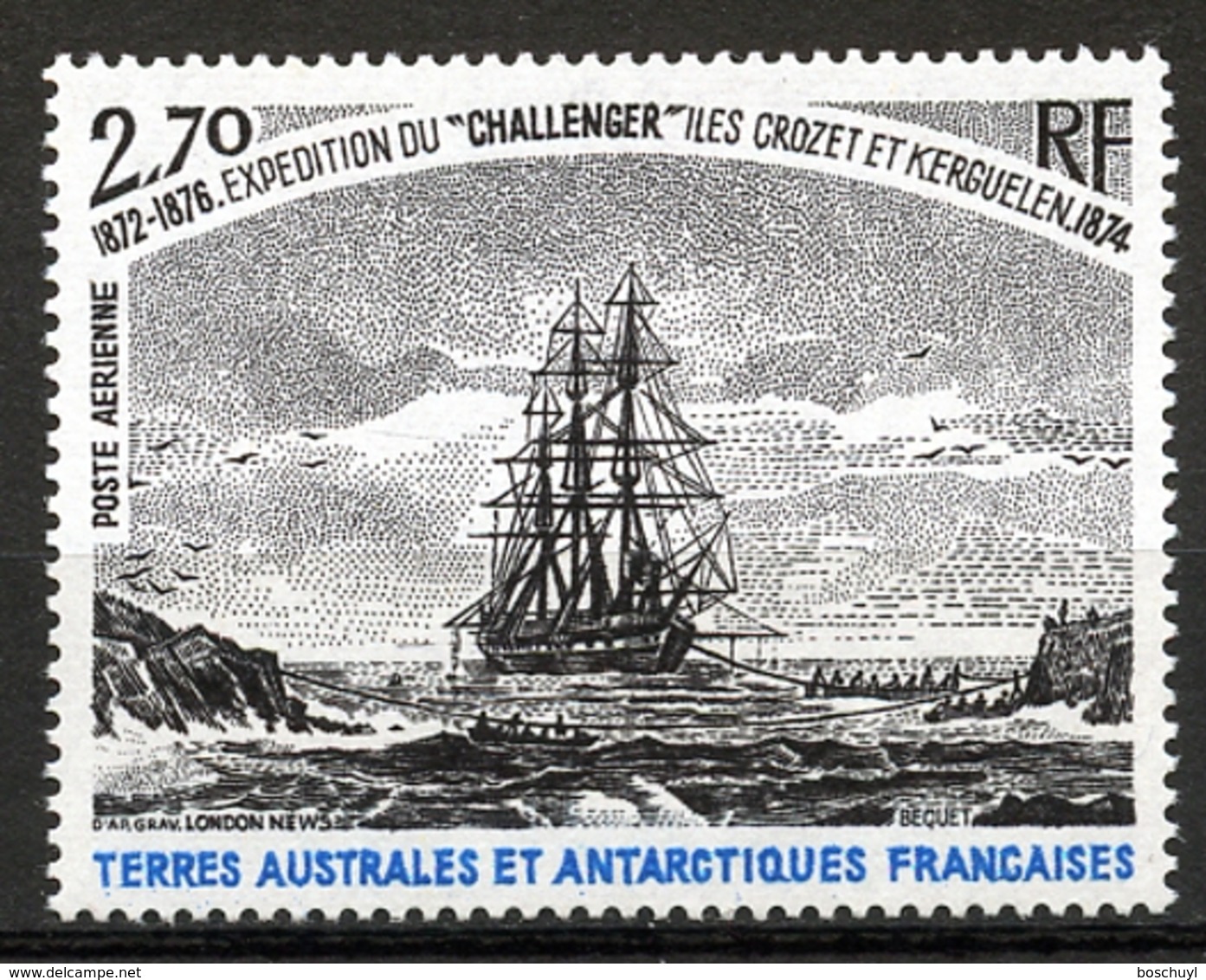 TAAF, FSAT, French Southern Antarctic Territories, 1979, Sailing Ship, Tall Ship, Challenger, MNH, Michel 135 - Autres & Non Classés