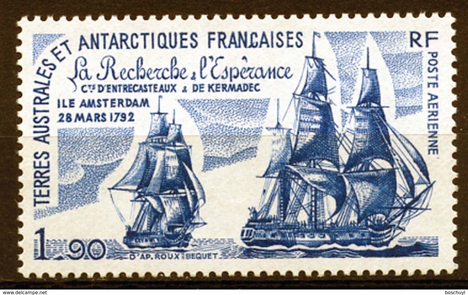 TAAF, FSAT, French Southern Antarctic Territories, 1980, Sailing Ship, Tall Ship, Esperance, MNH, Michel 141 - Autres & Non Classés