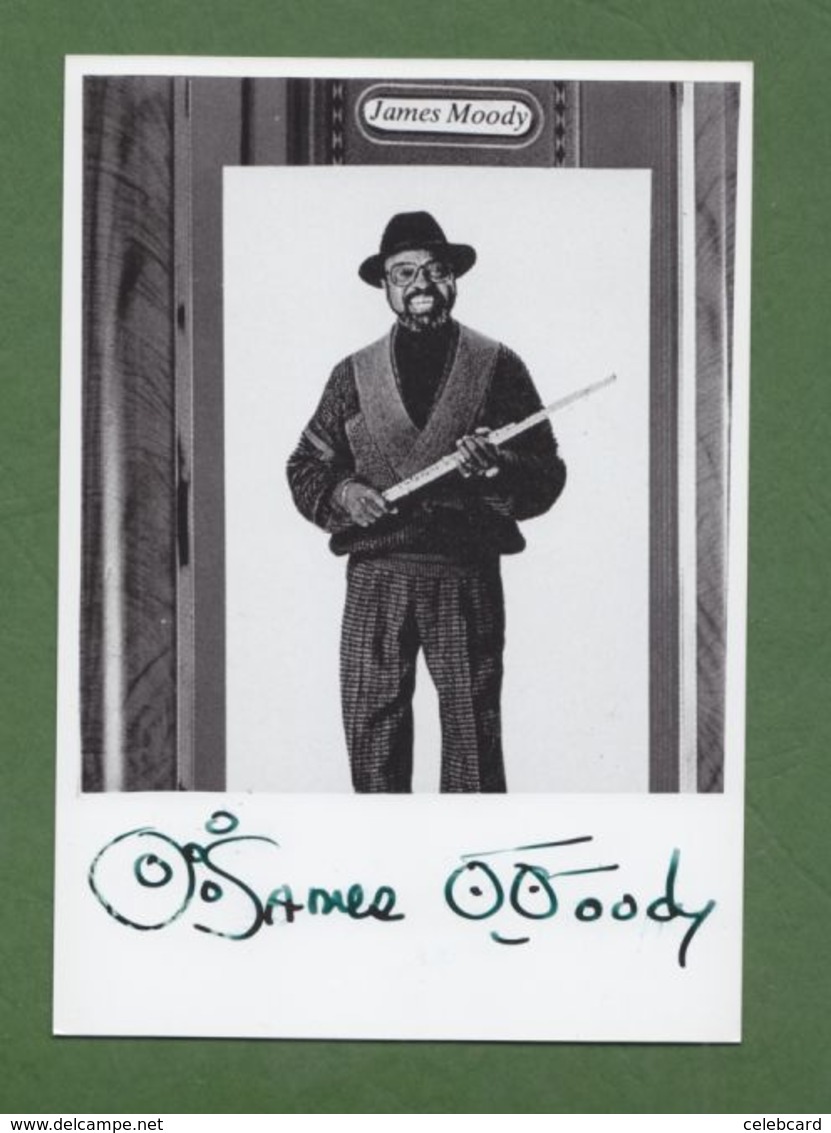 JAMES MOODY Original In Person Signed Glossy Photo AUTOGRAPHE / AUTOGRAMM  10/15 Cm *JAZZ* - Autres & Non Classés