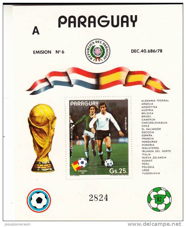 Paraguay HB Michel 372 A - 1982 – Espagne