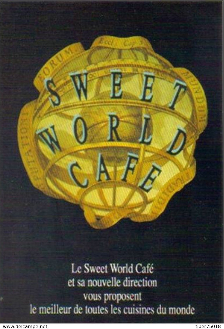 Carte Postale "Cart'Com" - Série Restaurant, Bar, Café - Sweet World Café - Le Meilleur De Toutes Les Cuisines Du Monde - Cafés