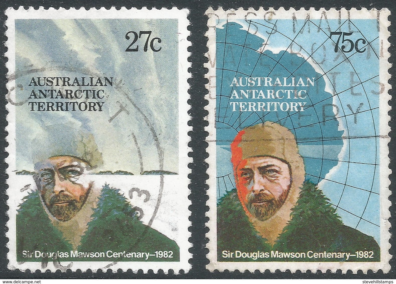 Australian Antarctic Territory. 1982 Birth Centenary Of Sir Douglas Mawson. Used Complete Set. SG 53-54 - Used Stamps