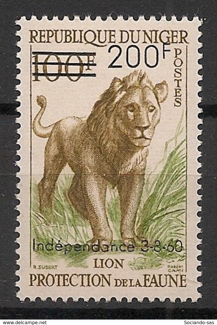 Niger - 1960 - N°Yv. 111 - Lion - Neuf Luxe ** / MNH / Postfrisch - Félins