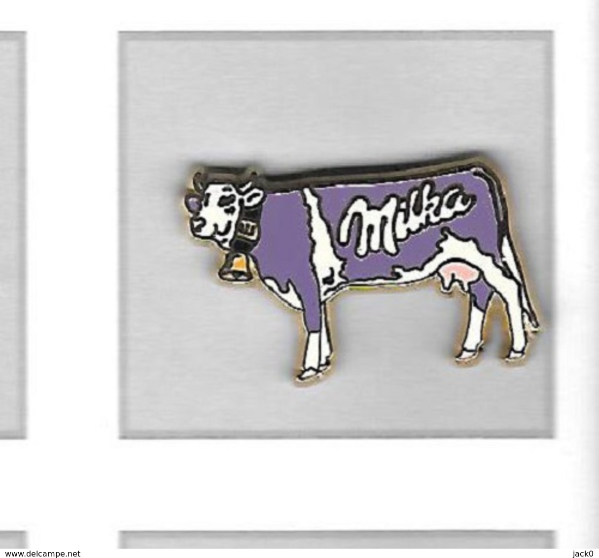 Pin's  Animal  VACHE  Sur  Publicité  Marque  Chocolat  MILKA - Animaux