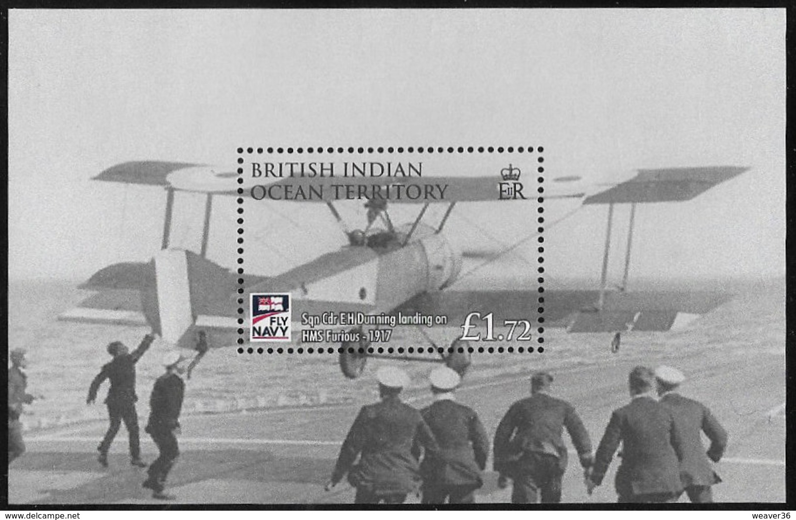 British Indian Ocean Territory 2009 Naval Aviation Souvenir Sheet Unmounted Mint [4/3997/ND] - British Indian Ocean Territory (BIOT)