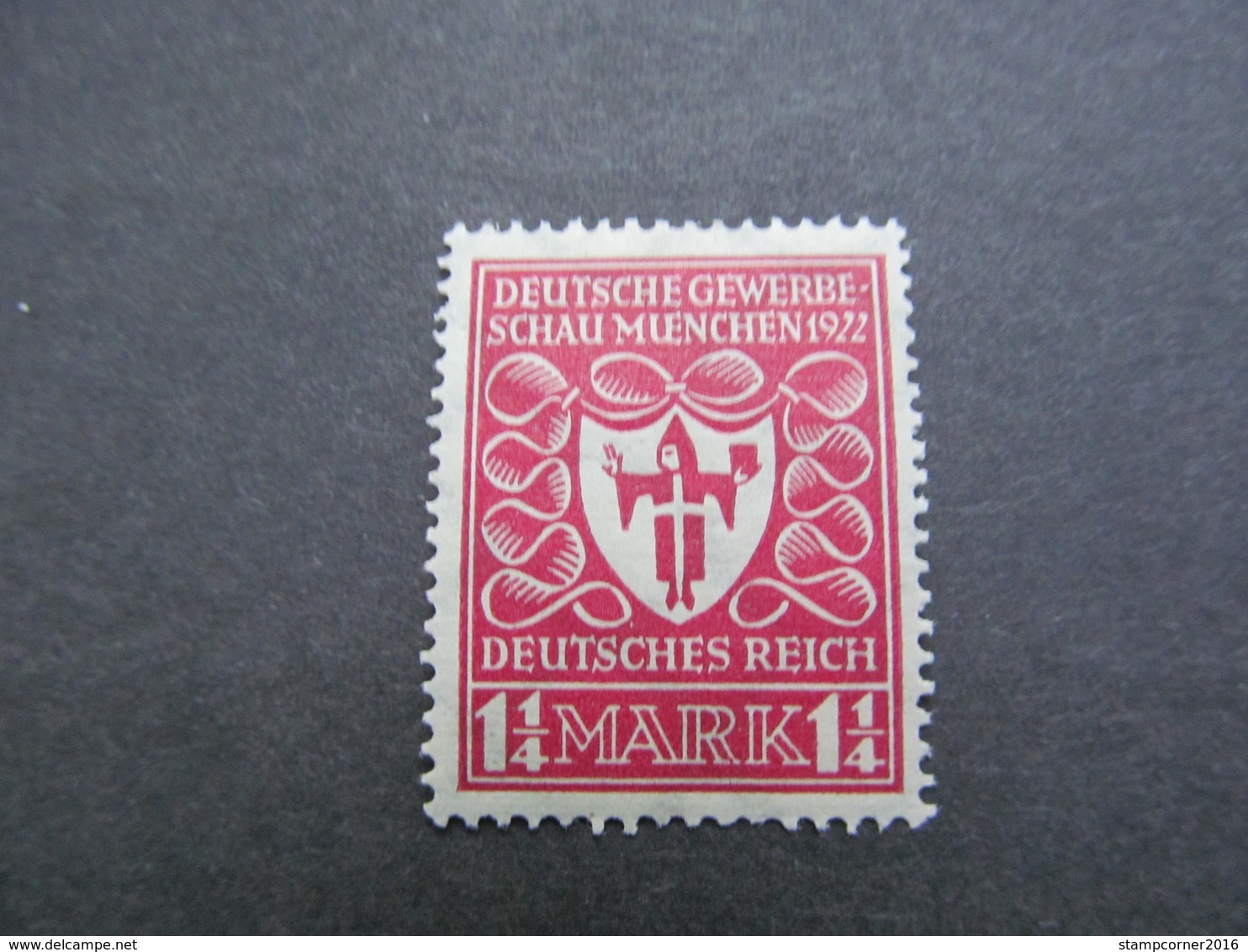 DR Nr.  199c, 1922, Gewerbeschau, Postfrisch/MNH/**, BPP Geprüft, BS - Ungebraucht