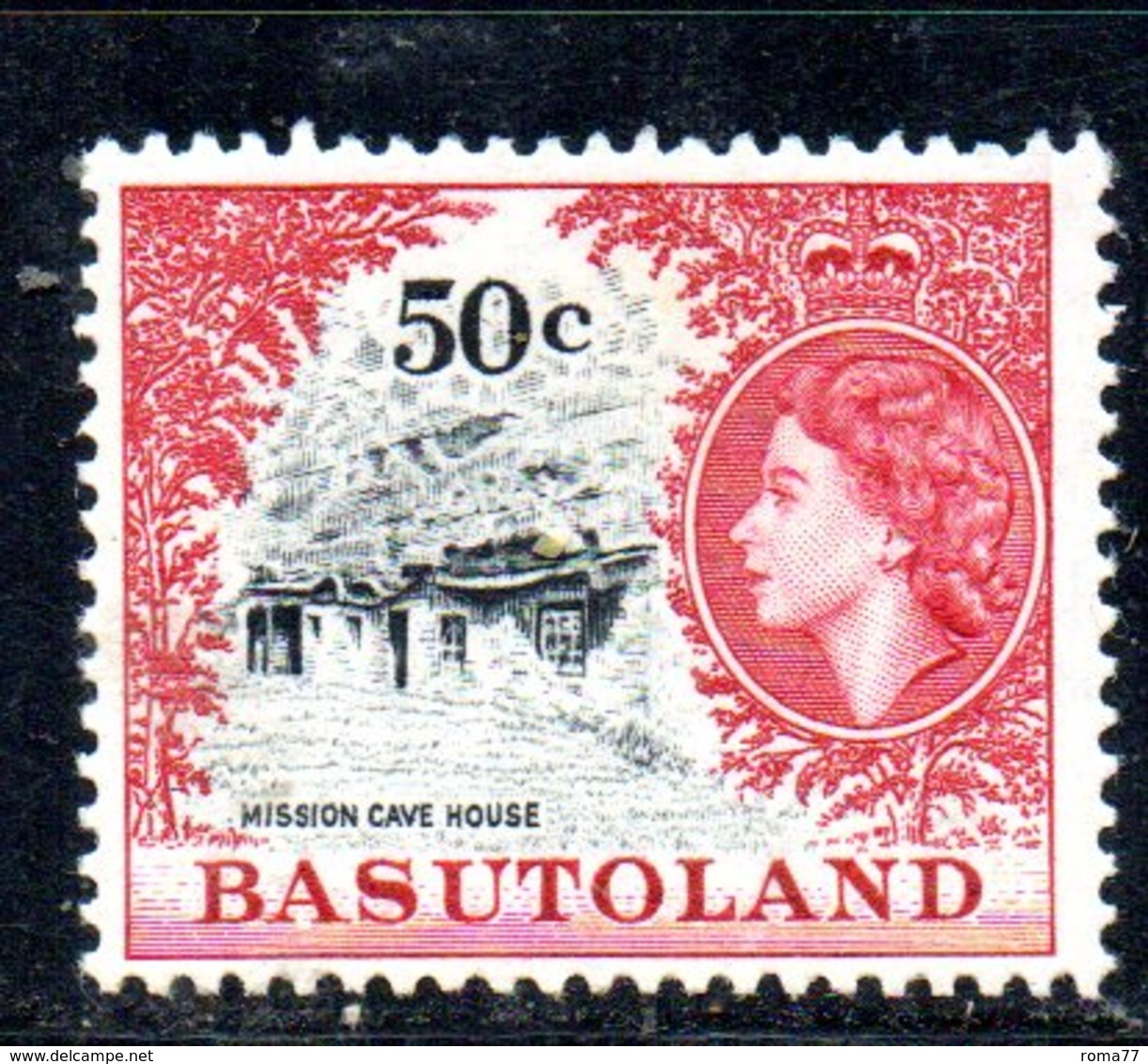 APR72 - BASUTOLAND 1961 , 50 Cents Yvert N. 81  ***  MNH (2380A) . - 1933-1964 Colonia Britannica