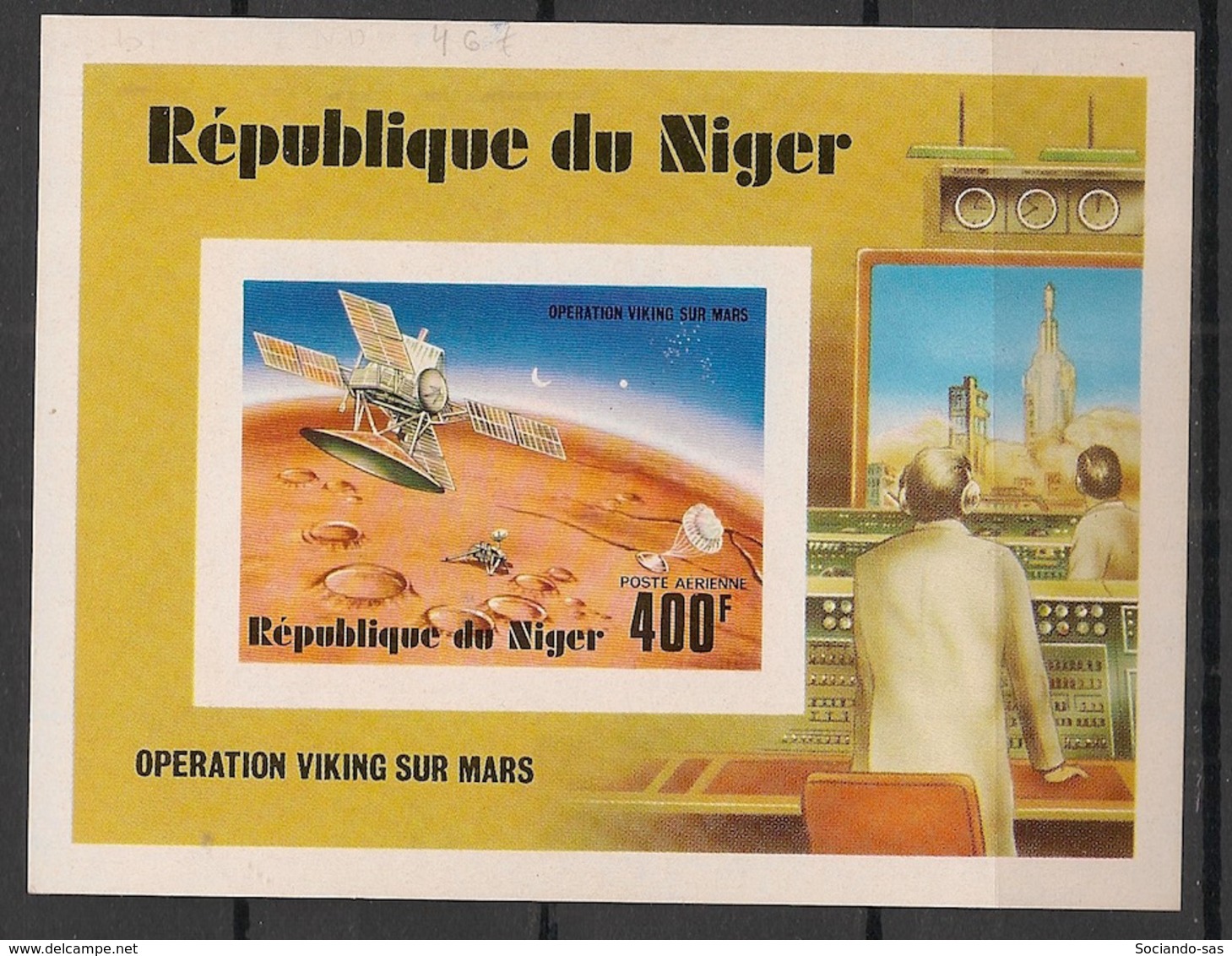 Niger - 1977 - Bloc Feuillet BF N°Yv. 17 - Operation Viking - Non Dentelé / Imperf. - Neuf Luxe ** / MNH / Postfrisch - Afrique