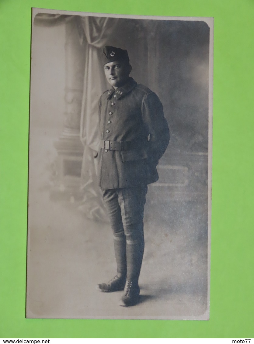 PHOTO Carte Postale MILITAIRE Vers 1914 Soldat Guerre / 53 - Guerre, Militaire