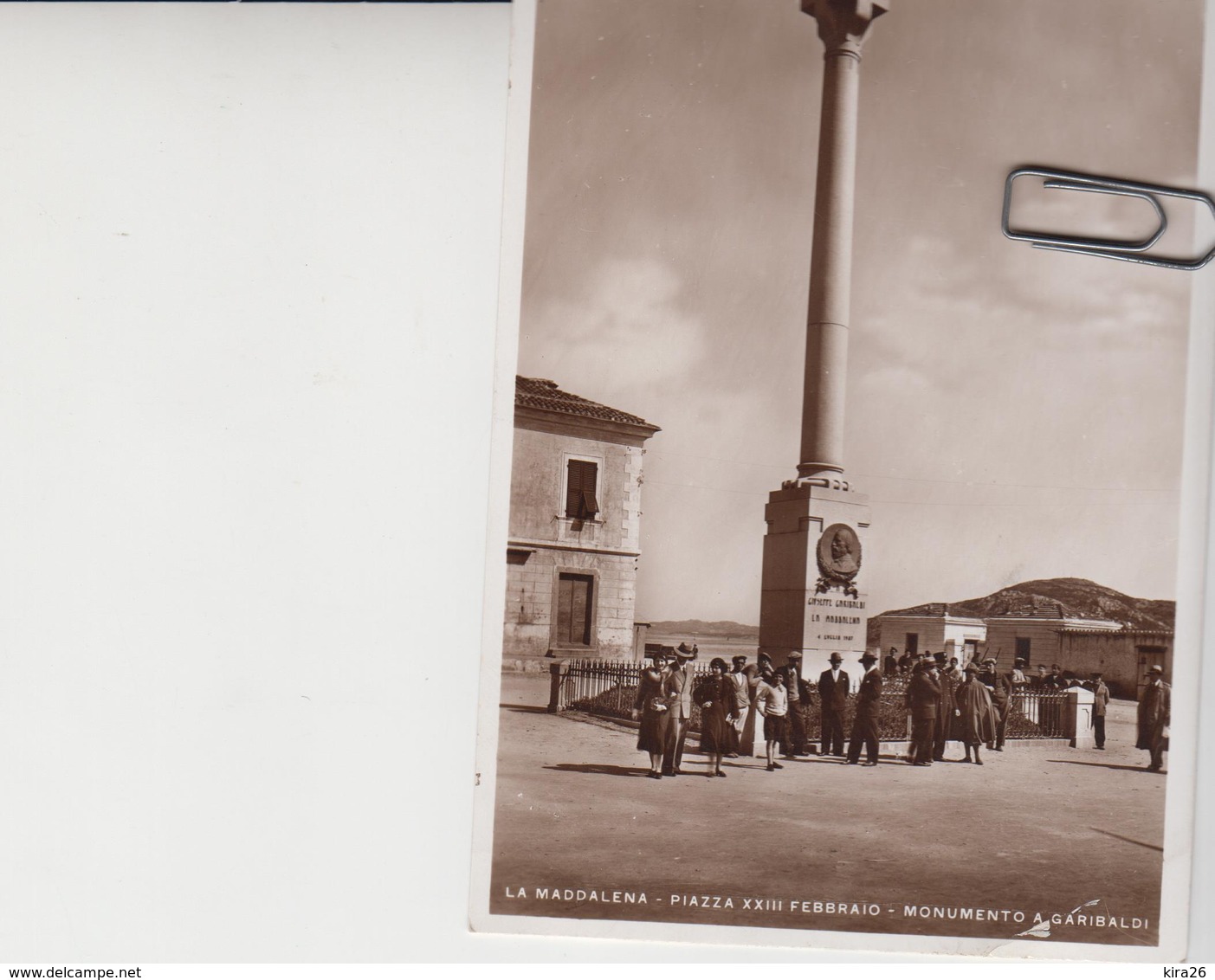 La Maddalena Sassari Piazza XXIII Febbraio Monumento A Garibaldi - Altri & Non Classificati