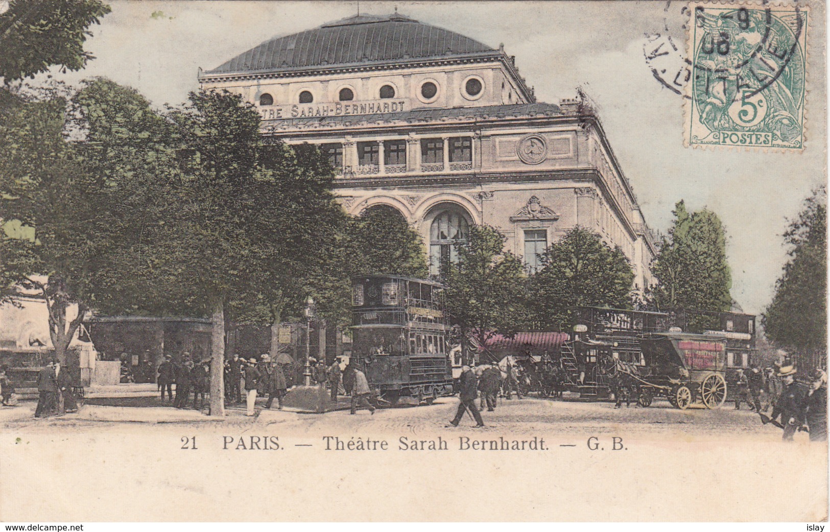 75 - PARIS - Théâtre Sarah Bernhardt - Autres Monuments, édifices