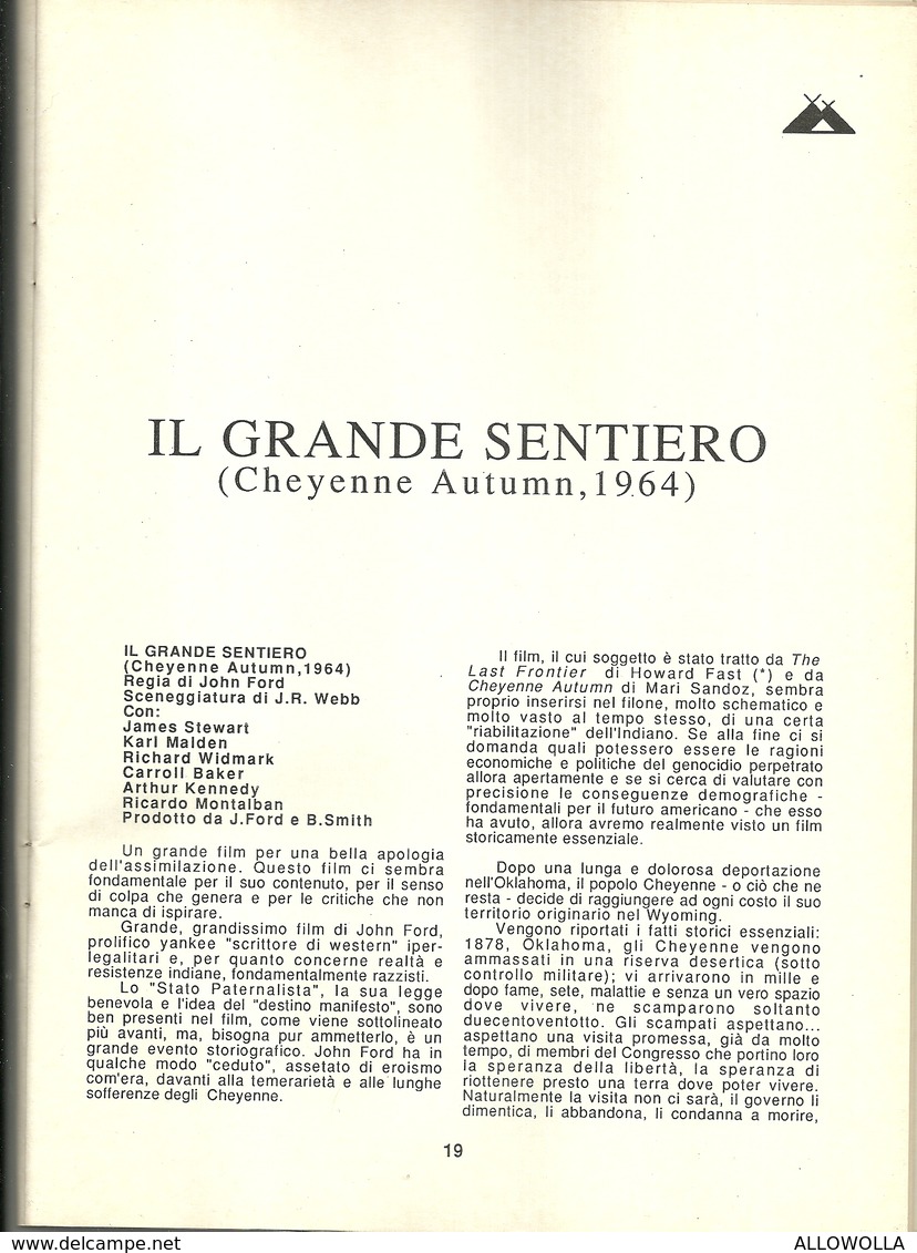 3378 "TEPEE-SOCONAS INCOMINDIOS-COMIT. DI SOLIDARIETA' CON I POPOLI NATIVI AMERICANI-N°10-1988"80 PAG. - C  - ORIGINALE - Historia, Filosofía Y Geografía