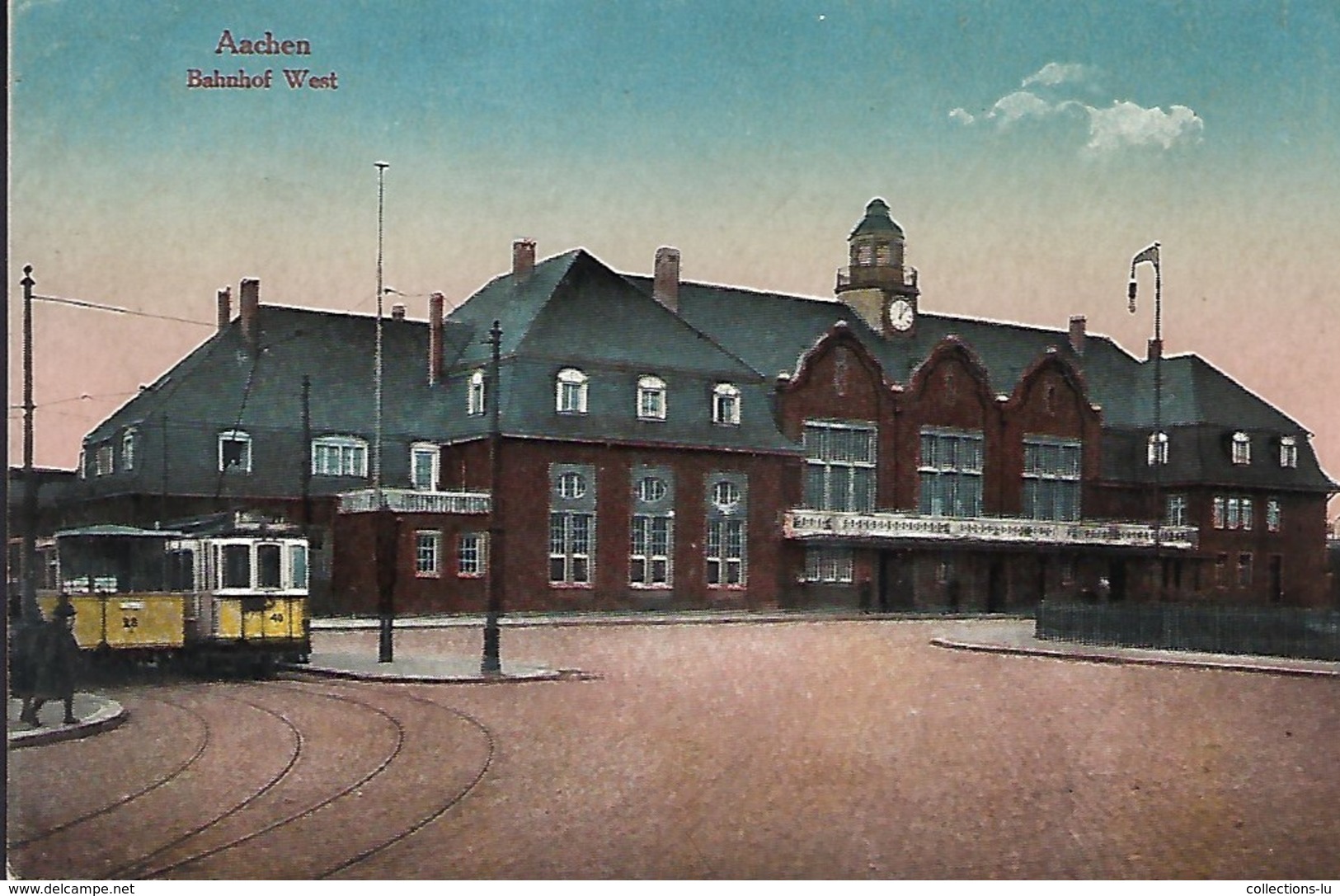 Hauptbahnhof  West-  Aachen  J.A.Mayer'sche Buchhandlung,Inh. Max Berger,Aachen   2 Scans - Autres & Non Classés