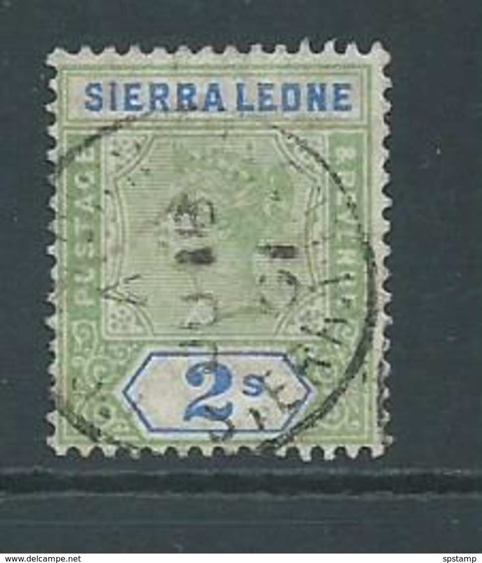 Sierra Leone 1896 QV 2 Shilling Sound Used - Sierra Leone (...-1960)