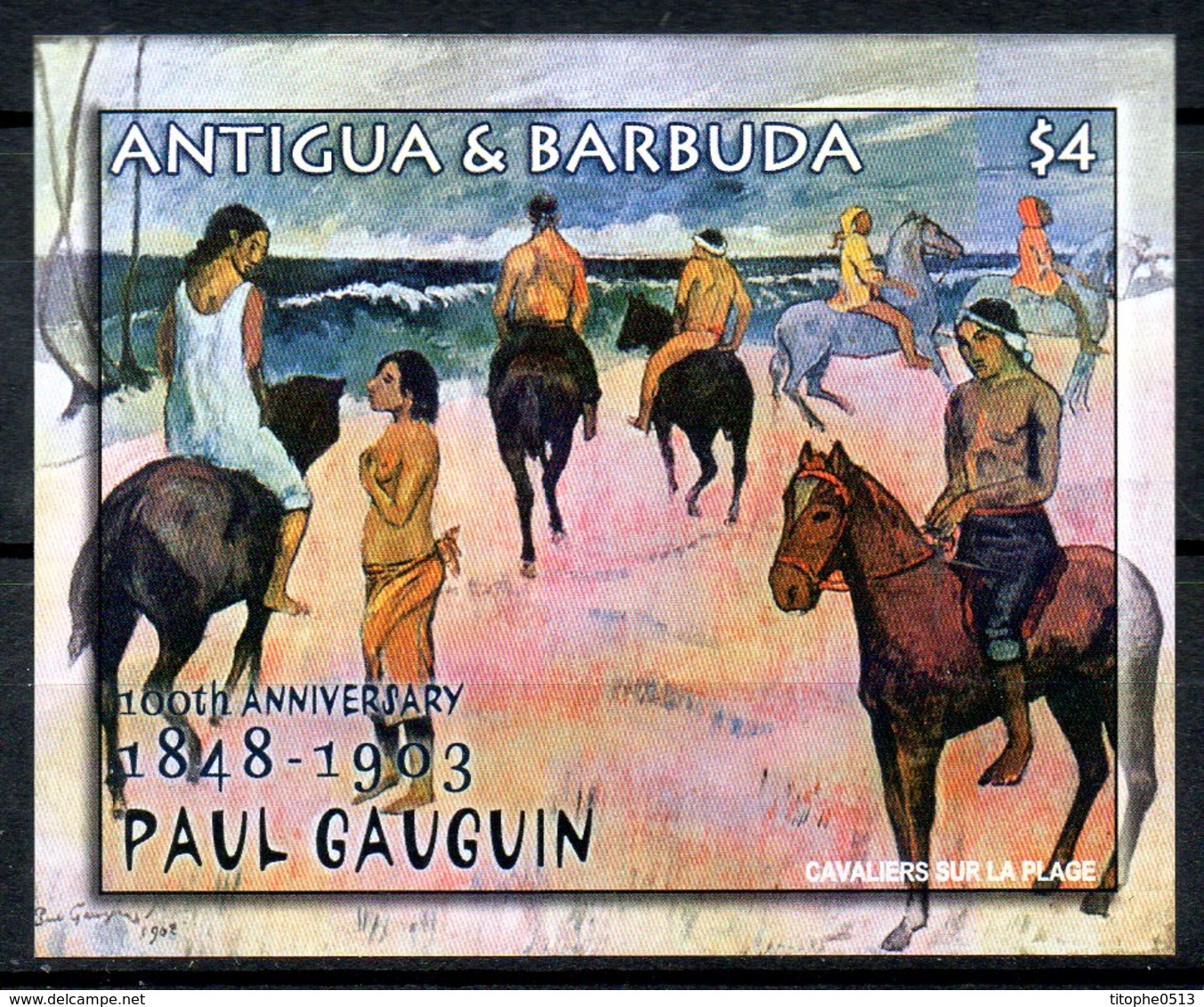 ANTIGUA. BF 583 De 2004. Tableau De Gauguin. - Impressionisme