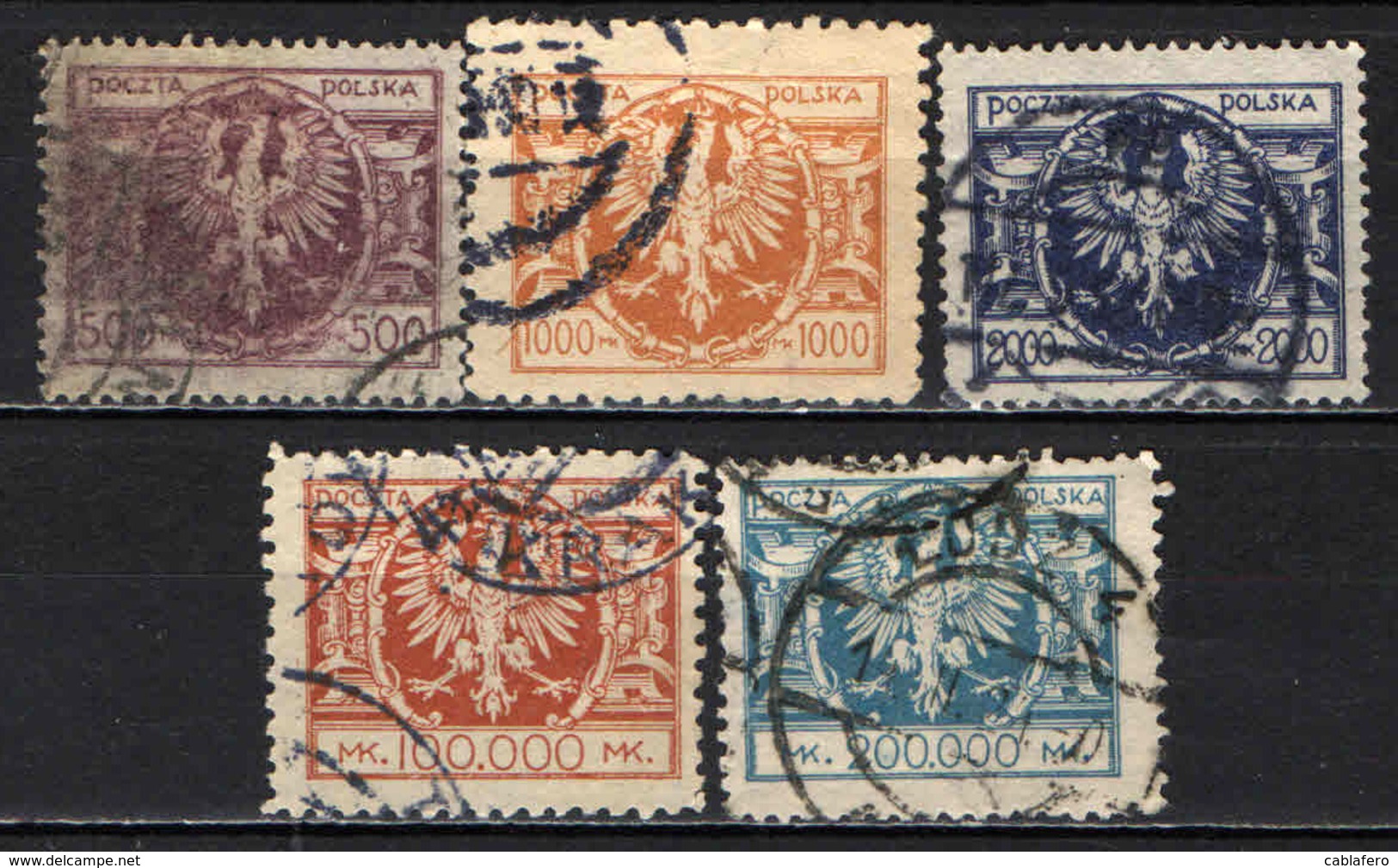 POLONIA - 1924 - STEMMA DELLA POLONIA - USATI - Usati